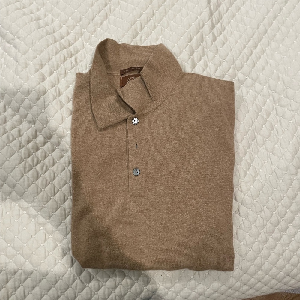 Men's Tan Polo Shirt